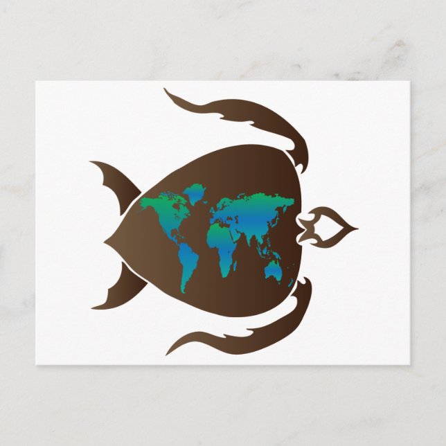 Cartão Postal Turtle world (Frente)