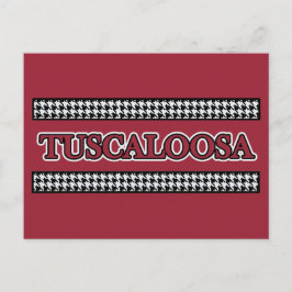 Cartão Postal Tuscaloosa, AL Houndstooth - Cartão-postal