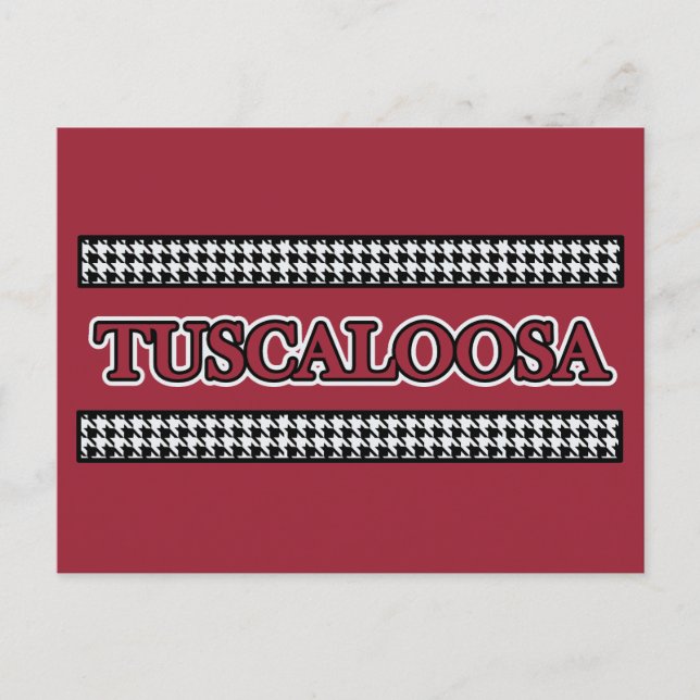 Cartão Postal Tuscaloosa, AL Houndstooth - Cartão-postal (Frente)