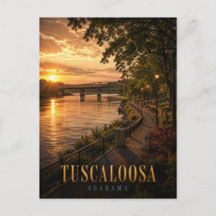Cartão Postal Tuscaloosa Alabama Black Warrior Riverwalk REALMS