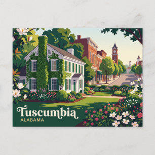 Cartão Postal Tuscumbia, Alabama, EUA
