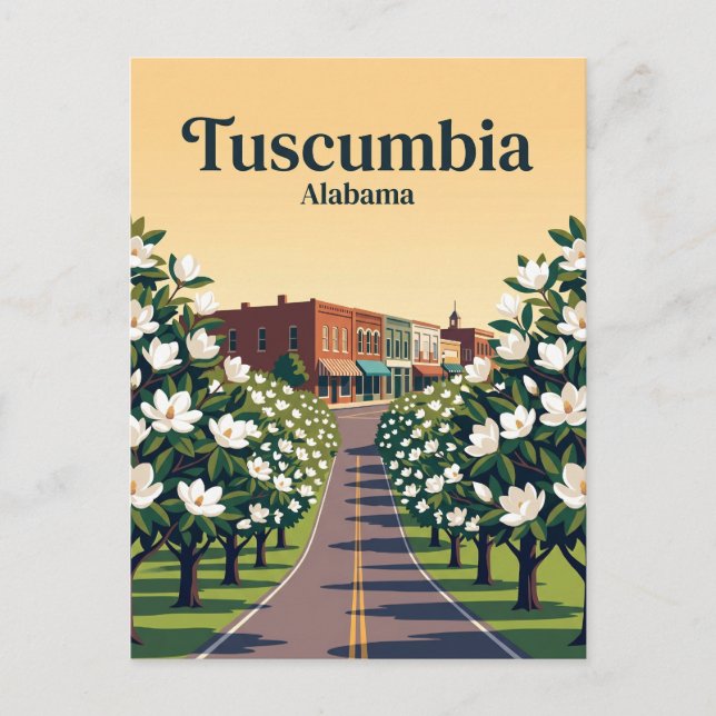 Cartão Postal Tuscumbia EUA (Frente)