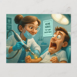 Cartão Postal Tut gar nicht weh...
