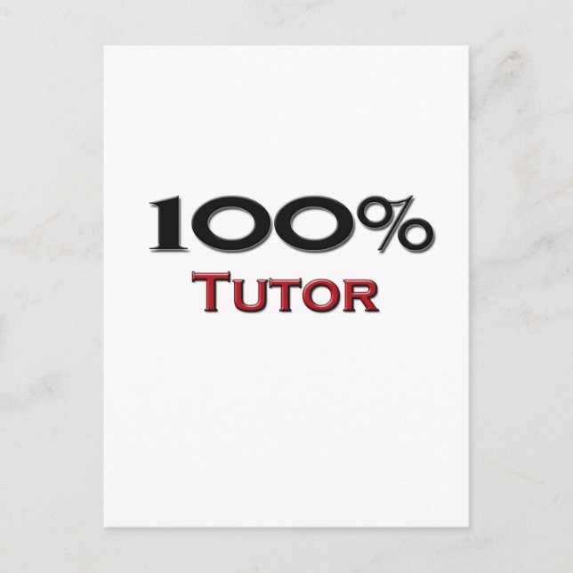 Cartão Postal Tutor De 100% (Frente)