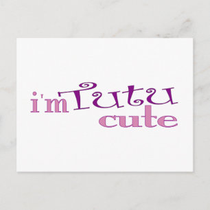 Cartão Postal Tutu bonito (balé)