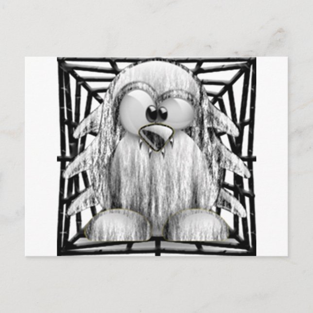 Cartão Postal Tux de aranha (Frente)