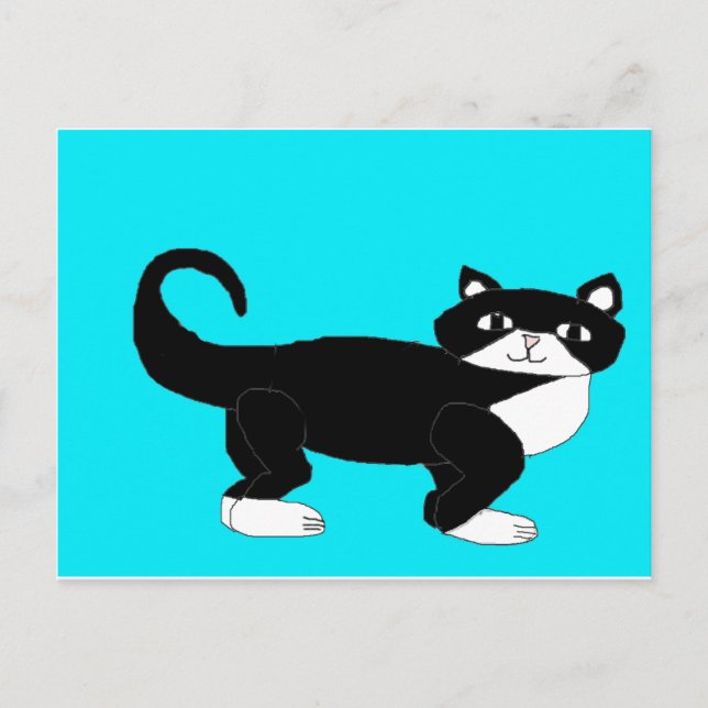 Cartão Postal Tuxedo Cat. (Frente)