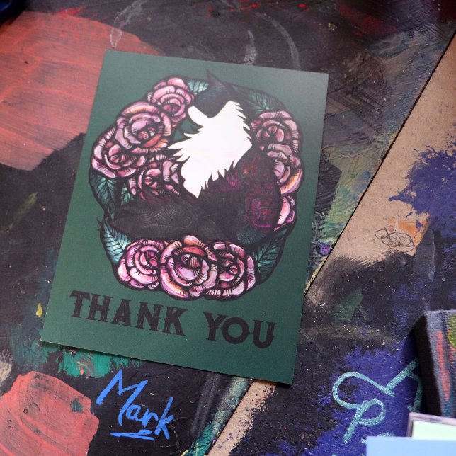 Cartão Postal Tuxedo Gato preto e branco (Criador carregado)