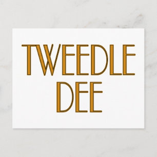Cartão Postal Tweedle Dee