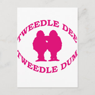 Cartão Postal Tweedle Dee & Tweedle Dum