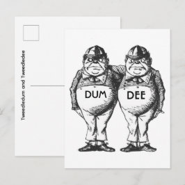 Cartão Postal Tweedledum e Tweedledee