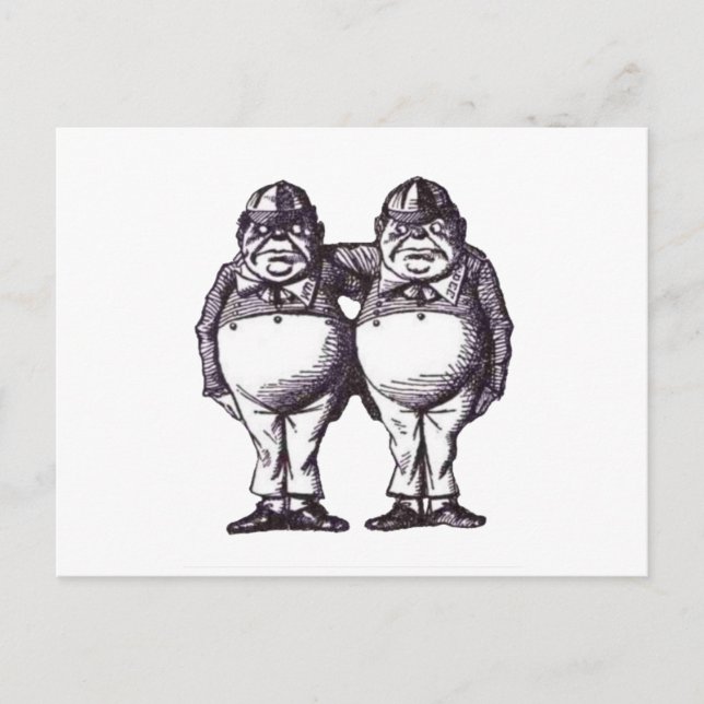 Cartão Postal Tweedles (Frente)