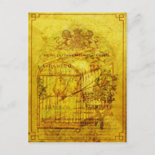 Cartão Postal Tweets de ouro