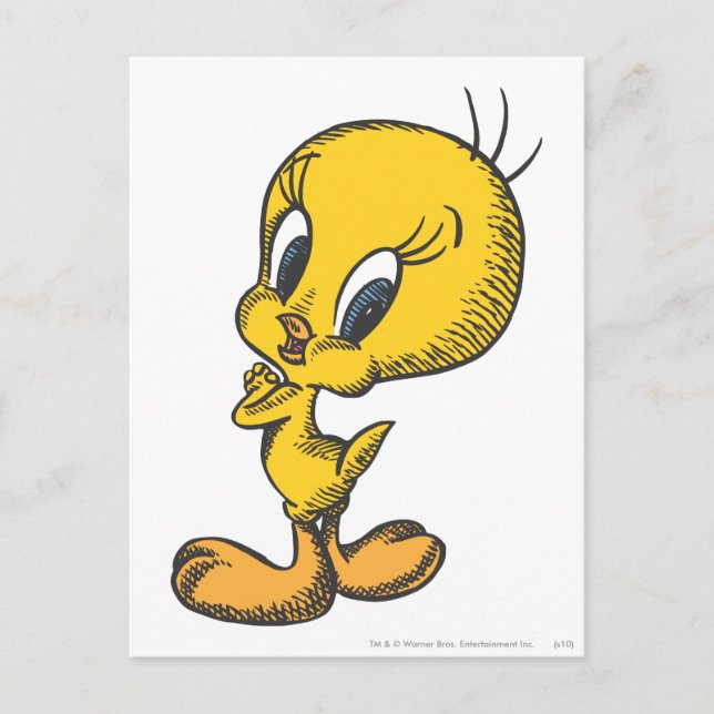 Cartão Postal TWEETY™ adorável (Frente)