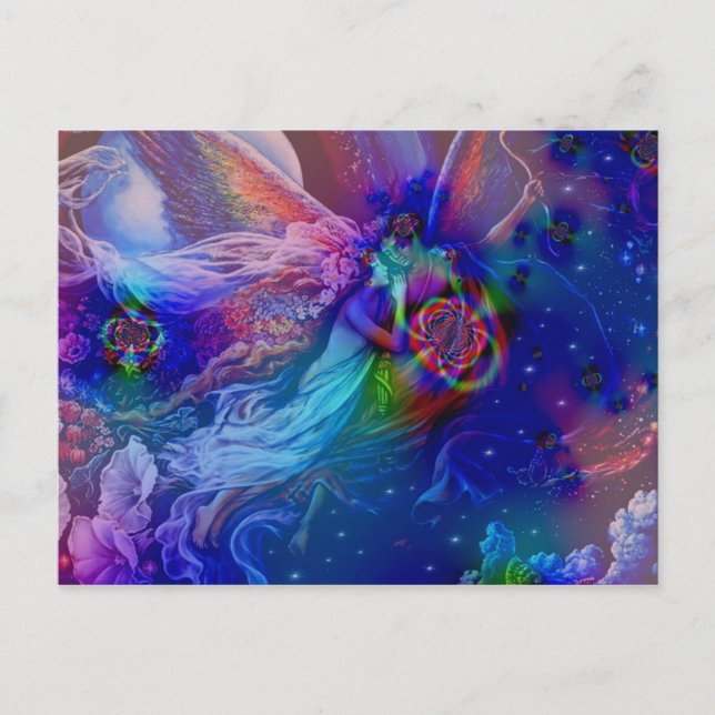 Cartão Postal Twin Flames Ascensão no Céu (Frente)