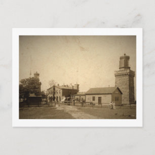 Cartão Postal Twin Lights, Highlands, New Jersey Vintage