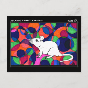Cartão postal TWIS: Rato do Canto Animal de Blair