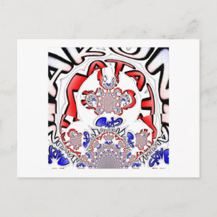 Cartão Postal Twist Francês Hakuna Matata: Mistura Cultural Únic