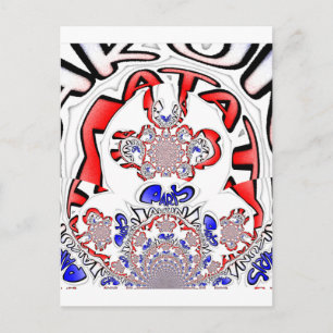 Cartão Postal Twist Francês Hakuna Matata: Mistura Cultural Únic