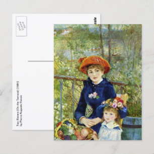 Cartão Postal Two Sisters (On the Terrace) By Pierre Renoir
