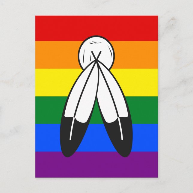 Cartão Postal Two-Spirit Pride Flag (Frente)