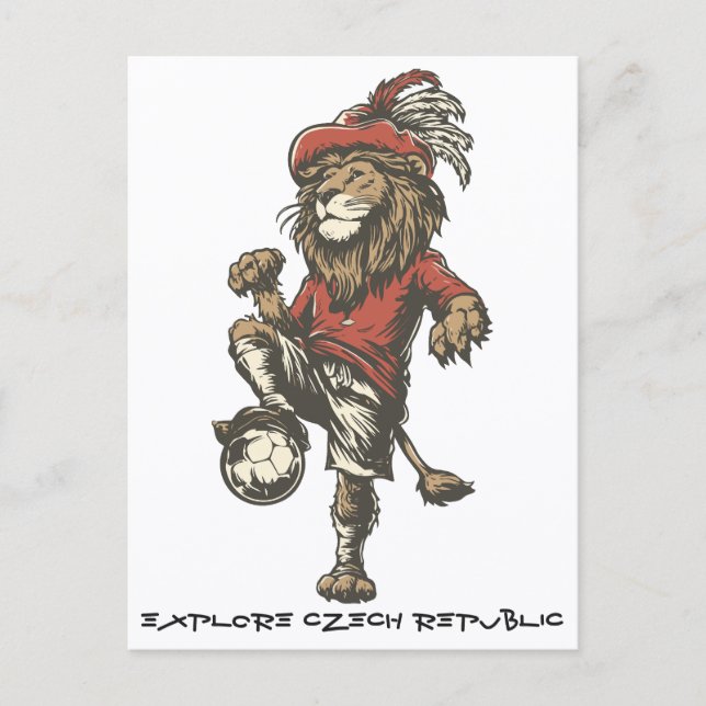 Cartão Postal Two‑Tailed Lion Striker (Frente)