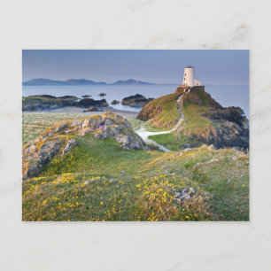 Cartão Postal Twr Mawr Lighthouse Na Ilha Llanddwyn