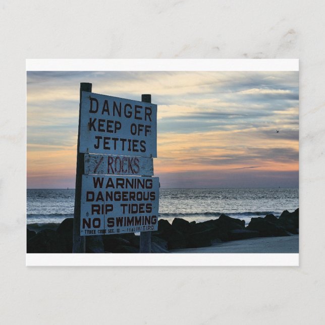 Cartão Postal Tybee Beach Savannah, GA (Frente)