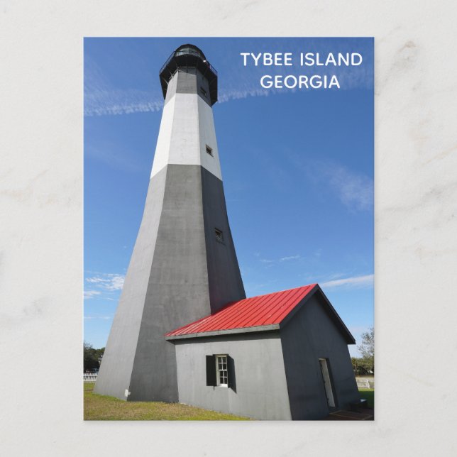 Cartão Postal Tybee Island Georgia Lighthouse Viagem (Frente)