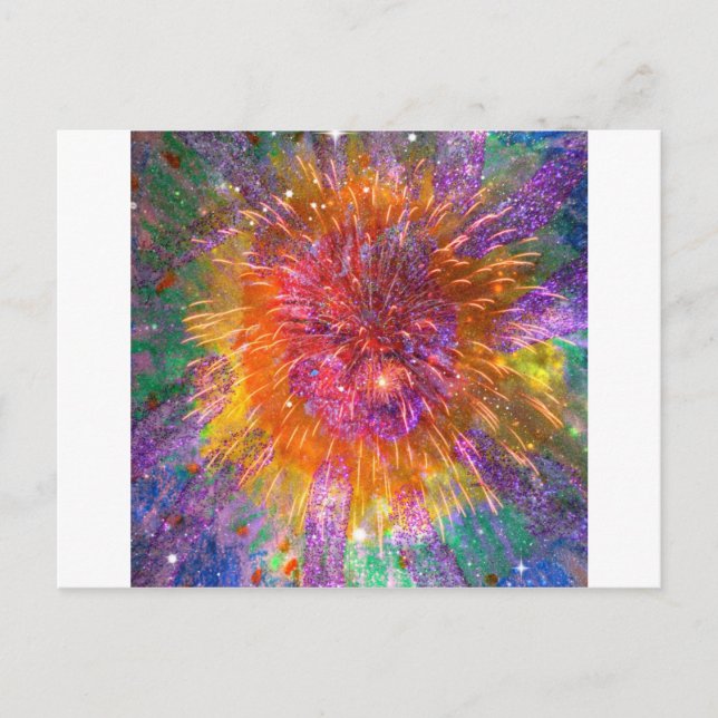 Cartão Postal Tye-Dye (Frente)