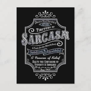 Cartão Postal Tyme Sarcasm