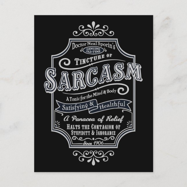 Cartão Postal Tyme Sarcasm (Frente)