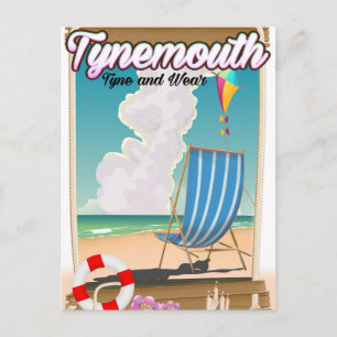 Cartão Postal Tynemouth Tyne and Wear, Cartaz de viagem