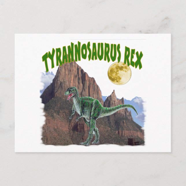 Cartão Postal Tyrannosurus Rex (Frente)