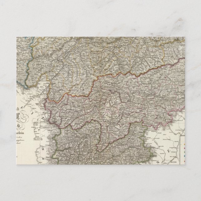 Cartão Postal Tyrol, Voralberg, Liechtenstein (Frente)