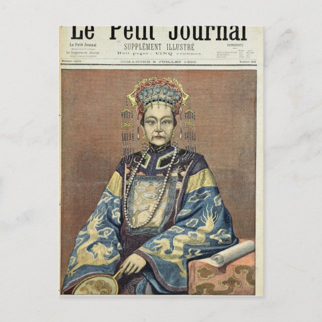 Cartão Postal Tz'U-Hsi Empress Dowager da China (Frente)