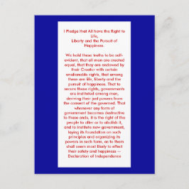 Cartão Postal !!! U Criar Declaração de Independência