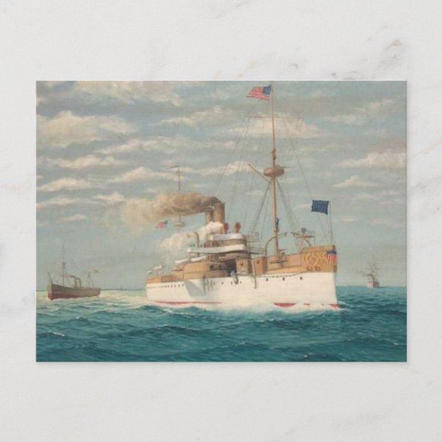 Cartão Postal U.S.S. Maine (Frente)
