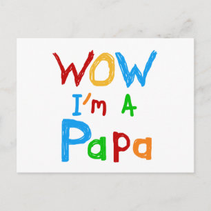 Cartão Postal Uau Camisetas e presentes de papai