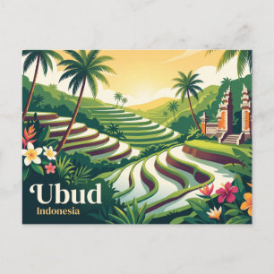 Cartão Postal Ubud Indonésia