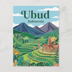 Cartão Postal Ubud Indonésia