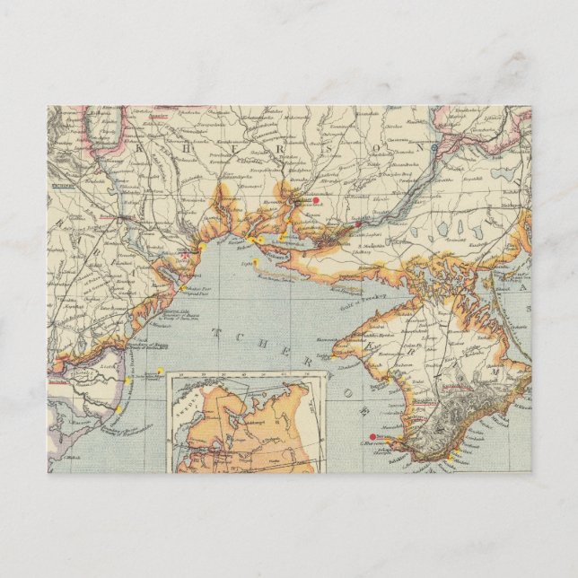 Cartão Postal Ucrânia e Moldávia (Frente)