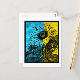 Cartão Postal Ucrânia Girassol