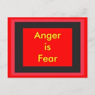 Cartão Postal !   UCreate Raiva é Medo