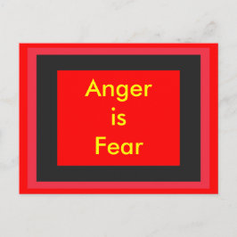 Cartão Postal ! UCreate Raiva é Medo