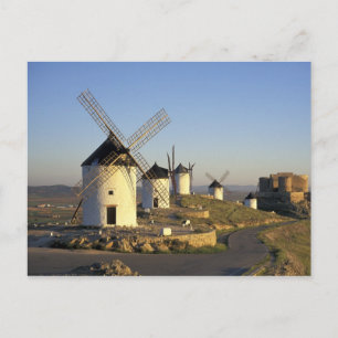 Cartão Postal UE, Espanha, La Mancha, Consuegra. Moinhos de vent