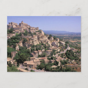 Cartão Postal UE, França, Provença, Luberon, Gordes
