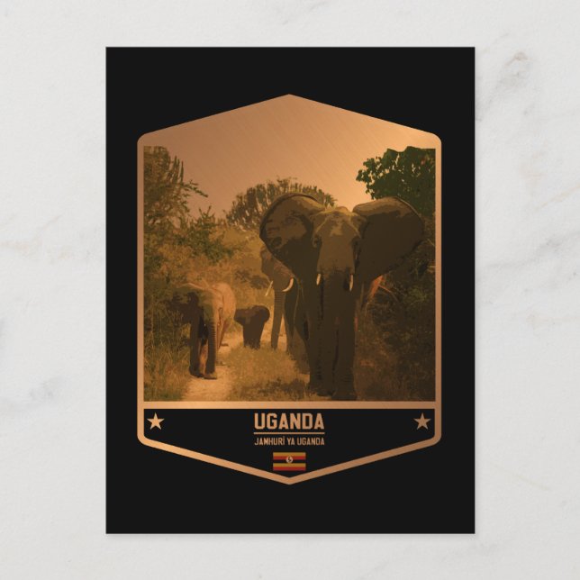 Cartão Postal Uganda (Frente)