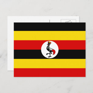 Cartão Postal Uganda Flag, Flag of Uganda