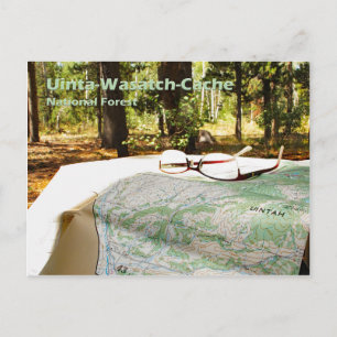 Cartão Postal Uinta-Wasatch-Cache Floresta Nacional Topográfica